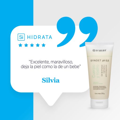 SI Hidrata gel de limpieza para rostro y cuerpo "Syndet pH 5.5" 210g - Imagen 2